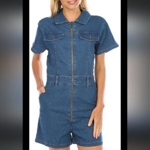 Bebe denim romper